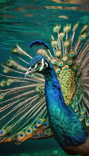 peacock,male peacock,peacock feathers,blue peacock,fairy peacock,peacock eye,peacock feather,peafowl,peacocks carnation,color feathers,colorful birds,feather on water,an ornamental bird,water bird,schwimmvogel,aquatic bird,diving bird,tropical bird,sea bird,feathers bird,Photography,Artistic Photography,Artistic Photography 01