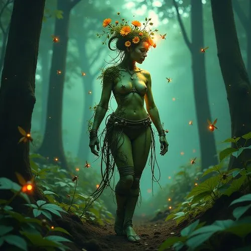 dryad,dryads,inara,nissa,anakara,background ivy,Conceptual Art,Fantasy,Fantasy 11