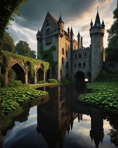 moated castle,moat,fairytale castle,medieval castle,fairy tale castle,knight's castle,castlelike,city moat,brehon,moated,castleguard,castle of the corvin,bethlen castle,castletroy,chenonceau,castel,beleriand,medieval,templar castle,castle,Illustration,Realistic Fantasy,Realistic Fantasy 29