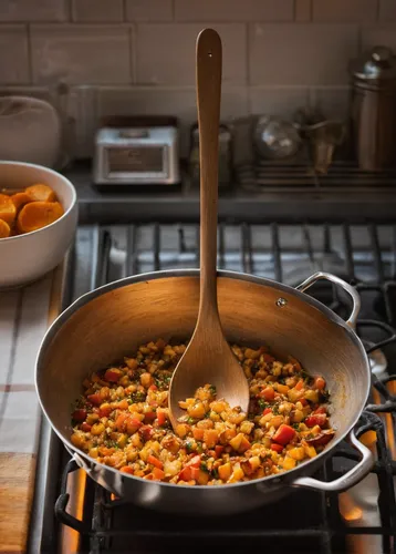 caponata,sauté pan,pasta e fagioli,chana masala,vegetable pan,cookware and bakeware,cassoulet,succotash,paella,cholent,arroz con gandules,étouffée,stewed tomatoes,piccalilli,amatriciana sauce,chili con carne,minestrone,arrabbiata sauce,cabbage soup diet,menemen,Conceptual Art,Daily,Daily 04