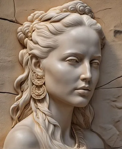 bas relief sculpture,woman sculpture,wood carving,medusa,laurel wreath,stone carving,sand sculptures,carved,classical sculpture,sculpt,woman's face,sand sculpture,caryatid,bronze sculpture,aphrodite,s