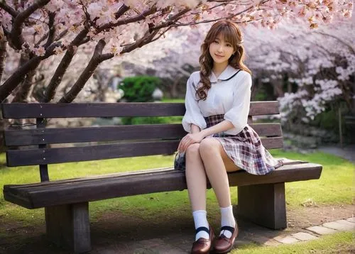 japanese sakura background,sakura,park bench,cherry blossoms,sakura background,sakura flowers,cold cherry blossoms,sakura cherry blossoms,sakura flower,wooden bench,sakura blossoms,japanese floral background,cherry blossom,the cherry blossoms,sakura blossom,outdoor bench,anime japanese clothing,sakura tree,sakura cherry tree,japanese woman,Illustration,Realistic Fantasy,Realistic Fantasy 16