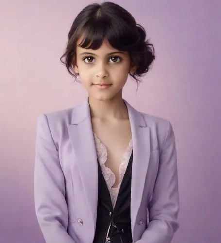 ملكة البراءة والطفولة,girl dressed in a business suit posing for the camera,akshaya,akhila,pragathi,priyadarshini,sahithya,nivedita,Photography,Realistic