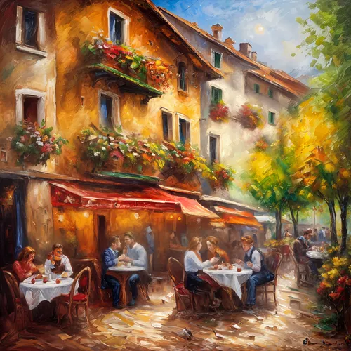 trattoria,ristorante,trattorias,bistrot,bistro,italian painter