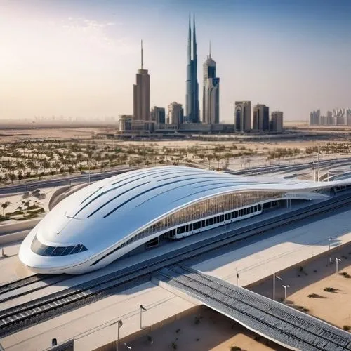 mubadala,futuristic architecture,stadium falcon,high-speed rail,megaprojects,maglev