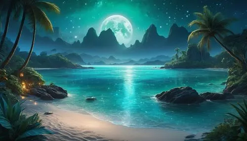 ocean background,ocean paradise,emerald sea,landscape background,fantasy landscape,an island far away landscape,fantasy picture,moon and star background,cartoon video game background,tropical sea,beautiful wallpaper,nature background,underwater oasis,tropical island,dolphin background,bahian,lagoon,full hd wallpaper,ocean,summer background,Photography,General,Natural