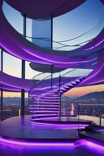 sky apartment,rich purple,purple,penthouses,the purple-and-white,purpleabstract,spiral staircase,purples,purple landscape,futuristic architecture,block balcony,newsround,the observation deck,yotel,spiral stairs,balconied,skybar,dreamhouse,skywalks,o2 tower,Conceptual Art,Daily,Daily 04