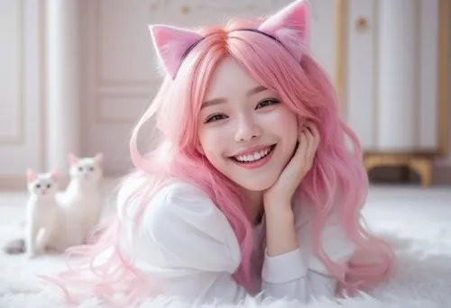 pink cat,nayong,pinkaew,pinklao,miyoung,songkitti,Conceptual Art,Fantasy,Fantasy 16