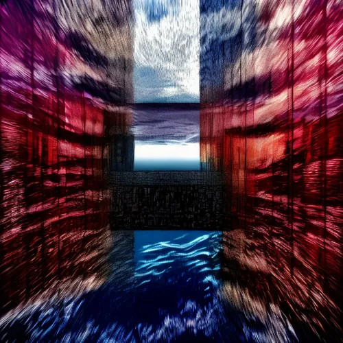 pinhole,render,virtual landscape,voxels,water wall,glsl