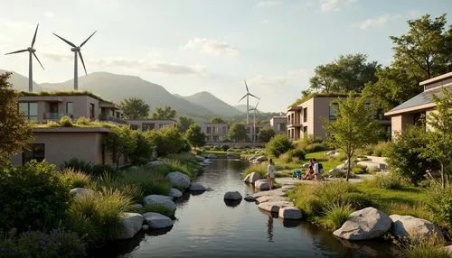 ecotopia,ecovillages,ecovillage,cryengine,rivertown,riverworld,riftwar,sse,render,alpine village,3d rendered,aurora village,3d rendering,streamwood,urbanworld,riverlands,3d render,green valley,ecoterra,themyscira