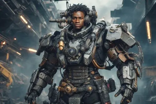 cyborg,war machine,district 9,megatron,dreadnought,cybernetics,sci fi,alien warrior,mecha,transformer,steel man,mech,black warrior,scrap iron,scifi,african american male,sci - fi,sci-fi,thane,bumblebe