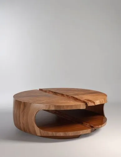 make this table of veneer,an end table has a unique shape and features the shape of a wooden object,wooden table,wooden bowl,coffeetable,coffee table,wooden spinning top,wooden top,Photography,General