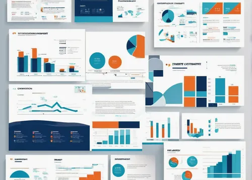 Craft a clean and professional Microsoft PowerPoint template for a financial report.,data sheets,bar charts,data analytics,infographics,infographic elements,inforgraphic steps,vector infographic,annua