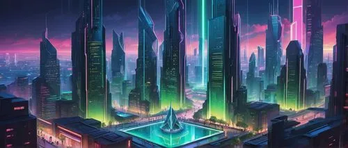 cybercity,cybertown,futuristic landscape,cyberport,cyberworld,metropolis,fantasy city,cityscape,cyberia,cyberpunk,futurist,megacorporation,megapolis,futuregen,futuristic,microdistrict,electric tower,synth,colorful city,megalopolis,Unique,3D,Isometric