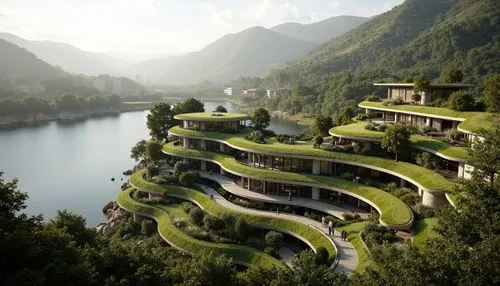 svizzera,tessin,amanresorts,switzerland chf,lefay,rivendell,south tyrol,futuristic architecture,ecovillages,ticino,luxury hotel,terraces,bjarke,suiza,hotel complex,romandie,switzerlands,southeast switzerland,chiavenna,lombardy