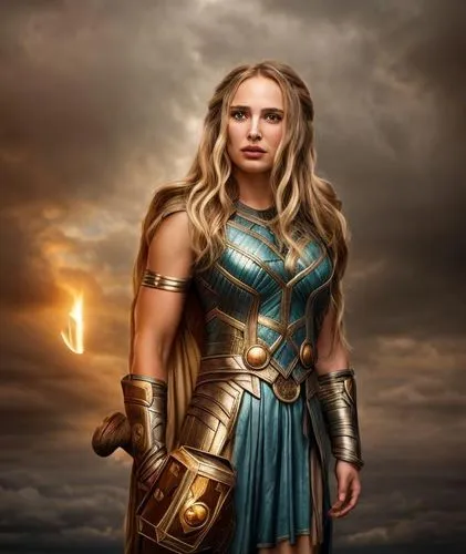 In this breathtaking photograph, the portrait of the famous beauty and mythology of the world Lady Thor now appears as a masterpiece. But this is no ordinary creature is beautiful Natalie Portman . As