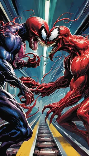 marvel comics,muscular system,venom,spawn,spider-man,venomous,webbing,spider network,duel,spiderman,daredevil,arachnid,versus,cg artwork,marvel,web,walking spider,game illustration,tangle-web spider,comic books,Conceptual Art,Oil color,Oil Color 21