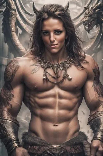 female warrior,mahadev,urijah,warrior woman,porus,barbarian,Photography,Realistic