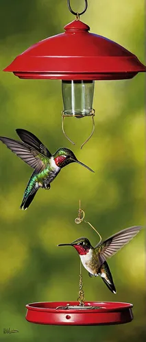 Create a suspenseful scene where a hummingbird feeder becomes a clue in a mystery.,hummingbird feeder,ruby-throated hummingbird,ruby throated hummingbird,calliope hummingbird,black-chinned hummingbird