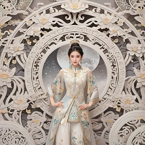 background,ao dai,oriental princess,hanbok,oriental painting,chinese art,suit of the snow maiden,mulan,asian costume,shuanghuan noble,taiwanese opera,xuan lian,oriental girl,chinese screen,peking oper