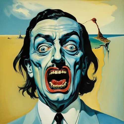 dali,el salvador dali,colescott,grinderman,blacula,gotye,zappa,vonnegut,subgenius,delaughter,zimbardo,kippenberger,krapp,jasinski,hitchcock,lovecraft,roy lichtenstein,bolland,swearengen,count dracula,Conceptual Art,Oil color,Oil Color 02