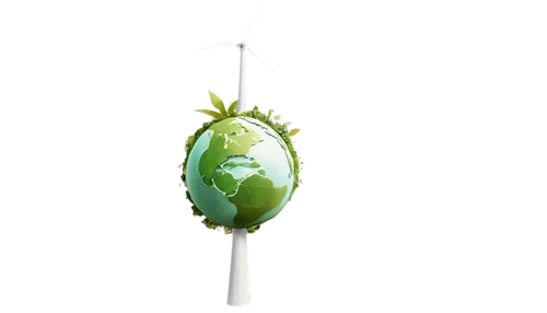 Sustainable earth, globe, solo, greenery surrounded, recycling symbol, wind turbine, solar panel, eco-friendly products, reduce reuse recycle mantra, natural materials, organic texture, warm color ton