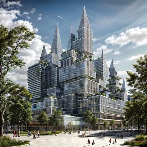 hudson yards,barangaroo,lotte world tower,futuristic architecture,autostadt wolfsburg,hafencity,west indian gherkin,smart city,hongdan center,kirrarchitecture,fantasy city,croydon facelift,gherkin,sha