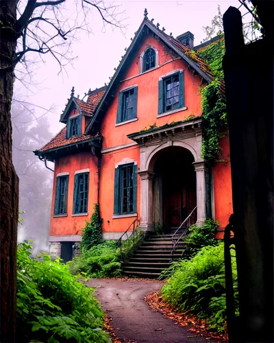 creepy house,abandoned house,the haunted house,haunted house,witch house,house in the forest,victorian house,witch's house,old house,old home,the threshold of the house,victorian,two story house,doll's house,ghost castle,serial houses,ancient house,lonely house,abandoned place,apartment house,Conceptual Art,Oil color,Oil Color 05