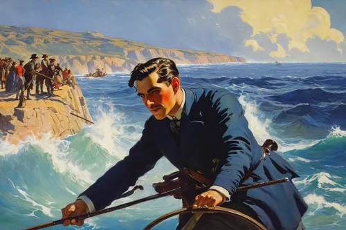 man at the sea,rescue service,rescue workers,sea scouts,el mar,the people in the sea,seafarer,usn,seafaring,english channel,regatta,sailors,marine scientists,breton,patrol suisse,cuba libre,migrants,cape dutch,at sea,pour féliciter,Art,Classical Oil Painting,Classical Oil Painting 15