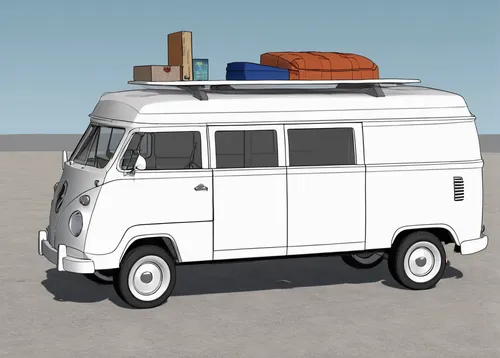 Write a comedic skit involving a group of friends who go on a road trip in a quirky Lorinser van.,camper van isolated,camper van,vw van,volkswagen type 2,small camper,vw camper,vwbus,campervan,vw bus,