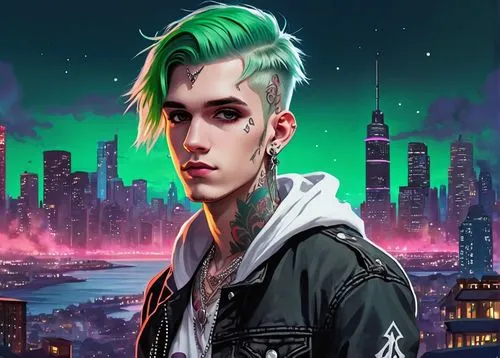 cyberpunk,spotify icon,punk,world digital painting,edit icon,twitch icon,punk design,fan art,game illustration,would a background,felix,youtube icon,dusk background,cyber,tumblr icon,music background,gangstar,cancer icon,game art,download icon,Illustration,Realistic Fantasy,Realistic Fantasy 01