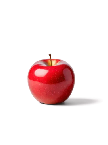 Free apple, white background, solo, still life, ripe red apple, detailed texture, glossy surface, subtle shadow, 3/4 composition, shallow depth of field, warm color tone, soft natural light.,red apple