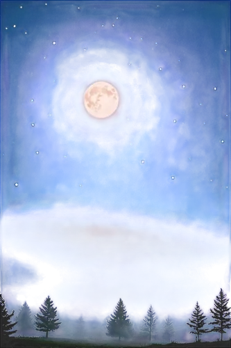 moon and star background,eckankar,night scene,indigenous painting,vishishtadvaita,night sky,the night sky,moonbow,northen light,auroral,jupiter moon,khokhloma painting,starry night,vla,starry sky,moonlit night,planet alien sky,hertzfeldt,bhagavatam,upanishad,Illustration,American Style,American Style 05