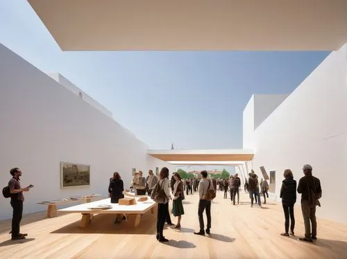 futuristic art museum,renderings,snohetta,daylighting,art gallery,kimbell,zwirner,pinakothek,art museum,kunstmuseum,champalimaud,macba,archidaily,gallery,curatorial,boijmans,quadriennale,abbemuseum,adjaye,sfmoma,Art,Classical Oil Painting,Classical Oil Painting 14