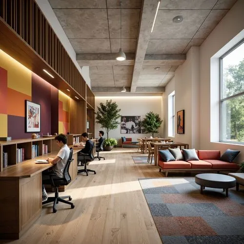 modern office,gensler,offices,search interior solutions,oticon,daylighting,bureaux,interior modern design,creative office,clubroom,school design,blur office background,conference room,corten steel,study room,concrete ceiling,ideacentre,lofts,hostels,meeting room