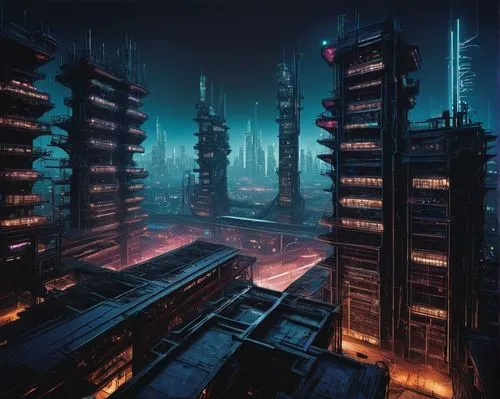 cybercity,coruscant,arcology,neuromancer,metropolis,cosmodrome,cyberport,dystopian,cybertown,sulaco,megastructures,futuristic landscape,cyberpunk,barad,coldharbour,destroyed city,high rises,urban towers,coruscating,cyberia,Photography,Black and white photography,Black and White Photography 14