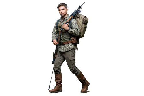 rifleman,grenadier,cargo pants,mercenary,military person,png transparent,pubg mascot,red army rifleman,infantry,combat medic,military camouflage,wstężyk huntsman,gi,marksman,gamekeeper,soldier,sniper,paratrooper,military uniform,snipey,Illustration,Japanese style,Japanese Style 18