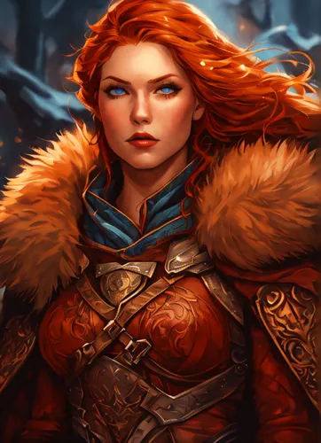 merida,female warrior,massively multiplayer online role-playing game,dwarf sundheim,heroic fantasy,celtic queen,firethorn,sterntaler,fantasy portrait,elza,fiery,joan of arc,arcanum,red banner,huntress