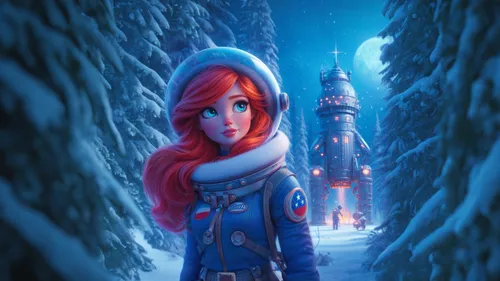 the snow queen,frozen,elsa,winter background,winterblueher,princess anna,rapunzel,christmas snowy background,ariel,cg artwork,disneyland paris,princess sofia,suit of the snow maiden,ice castle,fantasy picture,snow scene,olaf,merida,disney character,elf