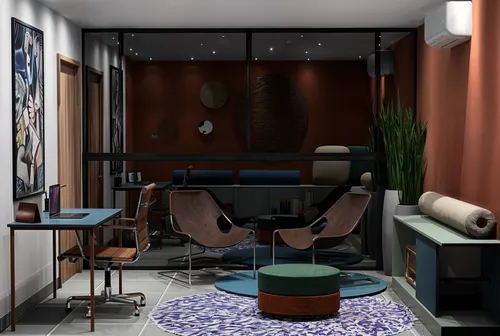 apartment,an apartment,apartment lounge,livingroom,clubroom,mid century modern