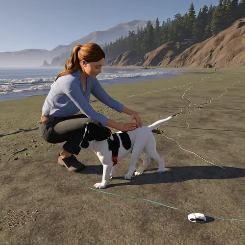 Create a heartwarming moment as Pacifica Northwest helps an injured puppy find its way back home.,dog training,companion dog,working dog,animal training,playing dogs,girl with dog,seal hunting,croft,h