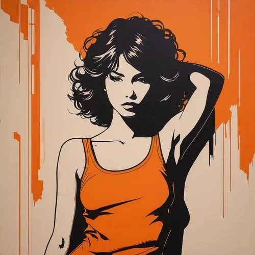 annabeth,pop art style,cool pop art,clementine,orange,vector girl,pop art woman,adobe illustrator,vector graphic,adlard,vector art,rotoscoped,effect pop art,pop art background,pop art girl,chell,elektra,velma,fashion vector,gangloff,Conceptual Art,Graffiti Art,Graffiti Art 01