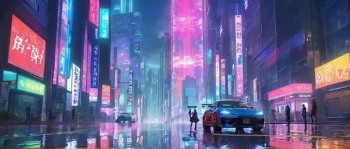 bladerunner,cityscape,cyberpunk,tokyo city,colorful city,cybercity,shinjuku,metropolis,tokyo,urban,fantasy city,shanghai,akiba,brum,city highway,akihabara,polara,susukino,cityzen,futuristic landscape,Illustration,Japanese style,Japanese Style 03