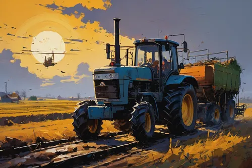 Describe a modern farmer's day-to-day routine and the challenges they face.,tractor,combine harvester,farm tractor,harvester,straw harvest,grain harvest,agricultural machinery,harvest,old tractor,agri