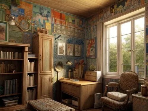 study room,reading room,danish room,children's bedroom,sitting room,children's room,great room,children's interior,abandoned room,bookshelves,interior decor,house painting,interior design,boy's room picture,livingroom,home interior,the little girl's room,old library,modern room,interior decoration