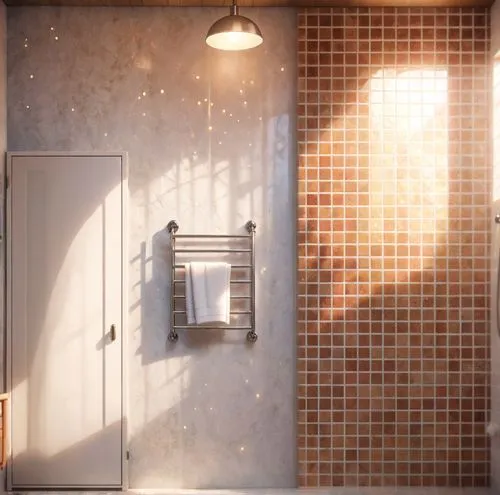 REPLACE WITH FROSTED GLASS,shower door,visual effect lighting,shower panel,render,metallic door,daylighting,3d render,shower base,wall light,shower of sparks,3d rendering,3d rendered,laundry room,morn