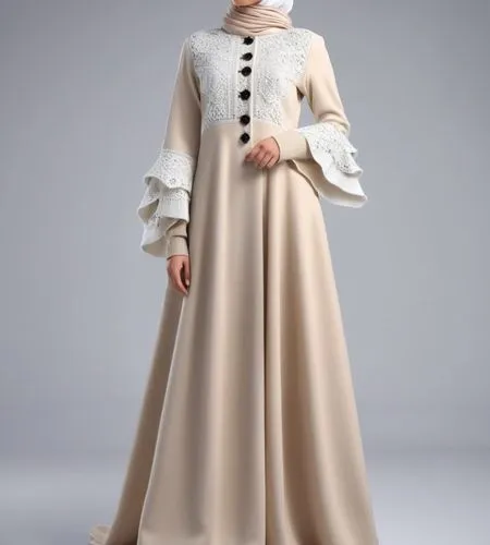 a floor-length dress,abaya,imperial coat,cassock,tahiliani,abayas,Photography,General,Realistic