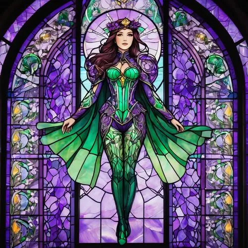 stained glass,stained glass window,enchantress,the enchantress,celtic queen,fantasy woman,Unique,Paper Cuts,Paper Cuts 08