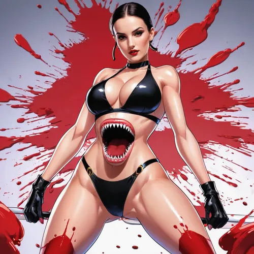 vampire woman,killer whale,shark,maneater,vampire lady,man-eater,great white shark,tura satana,killer,tiger shark,femicide,brie,blood fink,raw meat,flesh eater,latex clothing,dita,femme fatale,hard woman,jaws