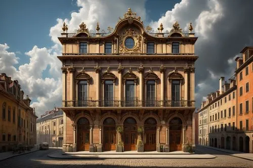 baroque building,musikverein,dresden,christiansborg,rudolfinum,sapienza,wiesbaden,turin,western architecture,czech budejovice,baglione,bologna,the city of mozart,cathedral of modena,mannheim,bern,mozarteum,astronomical clock,duomo,french building,Art,Artistic Painting,Artistic Painting 02